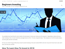 Tablet Screenshot of beginners-investing.com